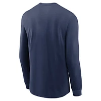 Men's Nike Navy Detroit Tigers Repeater Long Sleeve T-Shirt