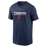 T-shirt Nike Detroit Tigers Team Engineered Performance pour homme - Bleu marine