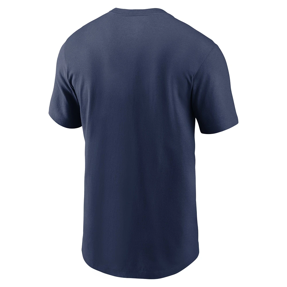 T-shirt Nike Detroit Tigers Team Engineered Performance pour homme - Bleu marine