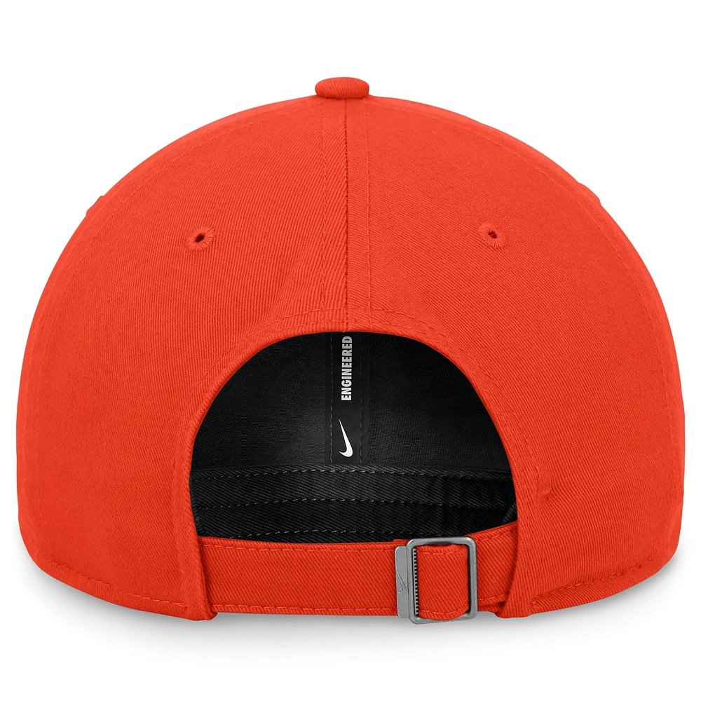 Men's Nike Orange Detroit Tigers Club Adjustable Hat