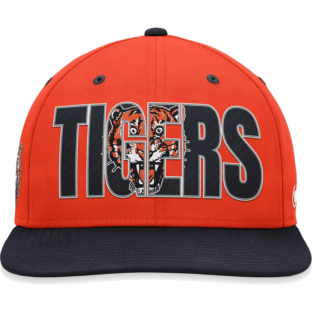 Men's Nike Orange Detroit Tigers Cooperstown Collection Pro Snapback Hat