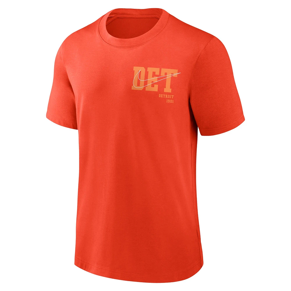 T-shirt Game Over Nike orange des Detroit Tigers pour hommes