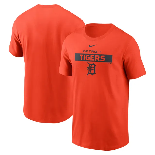 Men's Nike Black Detroit Tigers Camo Logo T-Shirt