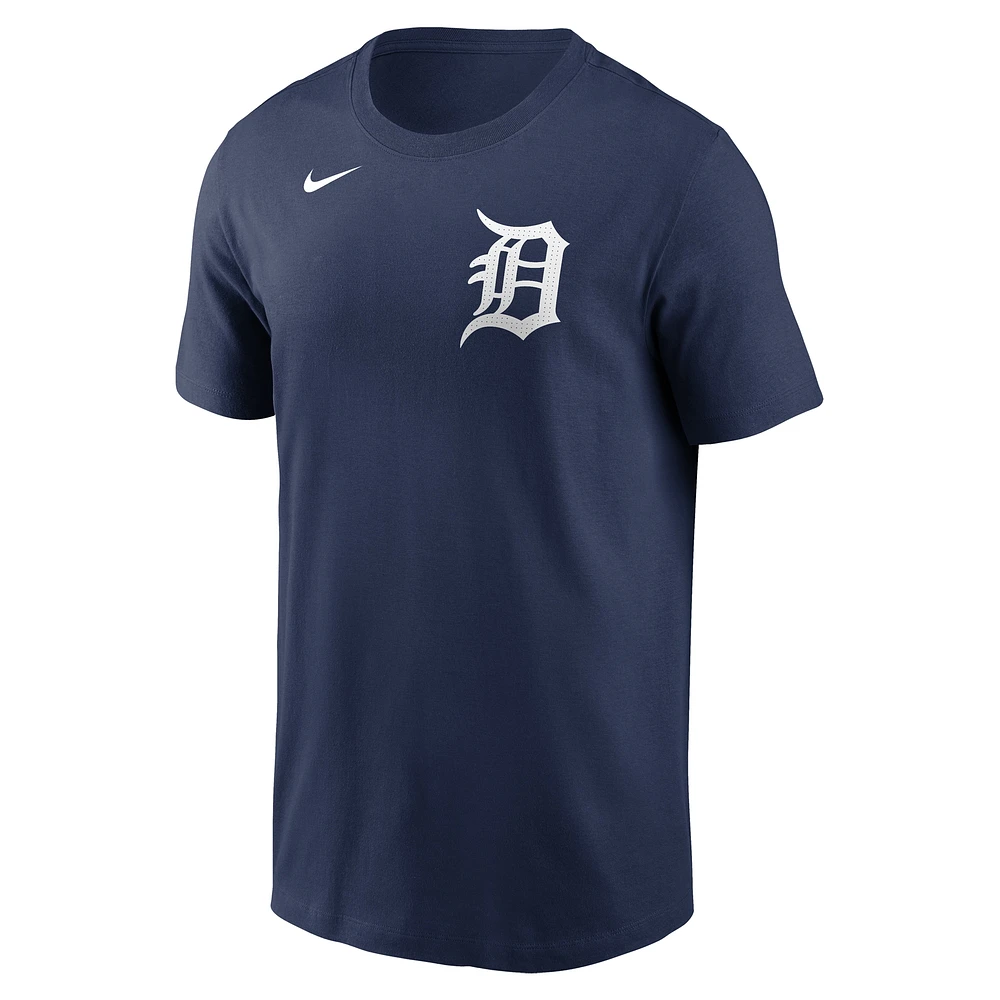 Men's Nike Parker Meadows Navy Detroit Tigers Fuse Name & Number T-Shirt