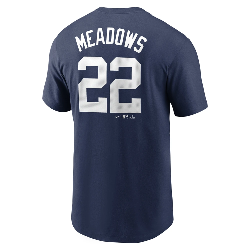 Men's Nike Parker Meadows Navy Detroit Tigers Fuse Name & Number T-Shirt