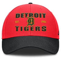 Men's Nike Red/Black Detroit Tigers Rise Neon Performance Adjustable Hat