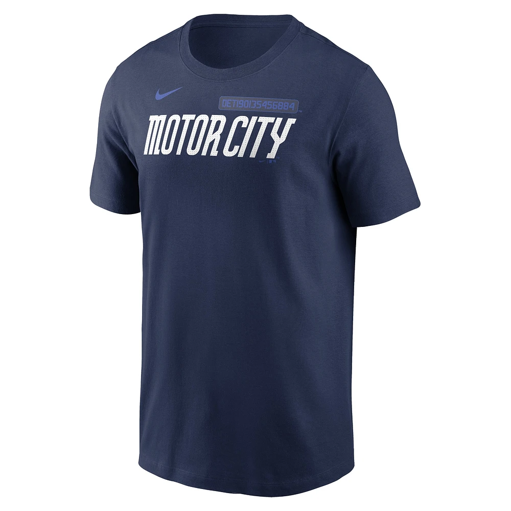 Men's Nike Riley Greene Navy Detroit Tigers 2024 City Connect Fuse Name & Number T-Shirt
