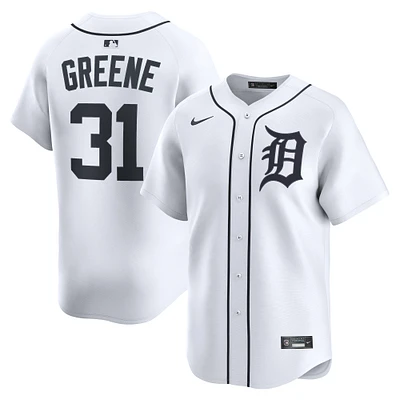 Maillot de joueur à domicile Nike Riley Greene pour homme, blanc, Detroit Tigers, édition limitée