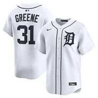 Maillot de joueur à domicile Nike Riley Greene pour homme, blanc, Detroit Tigers, édition limitée
