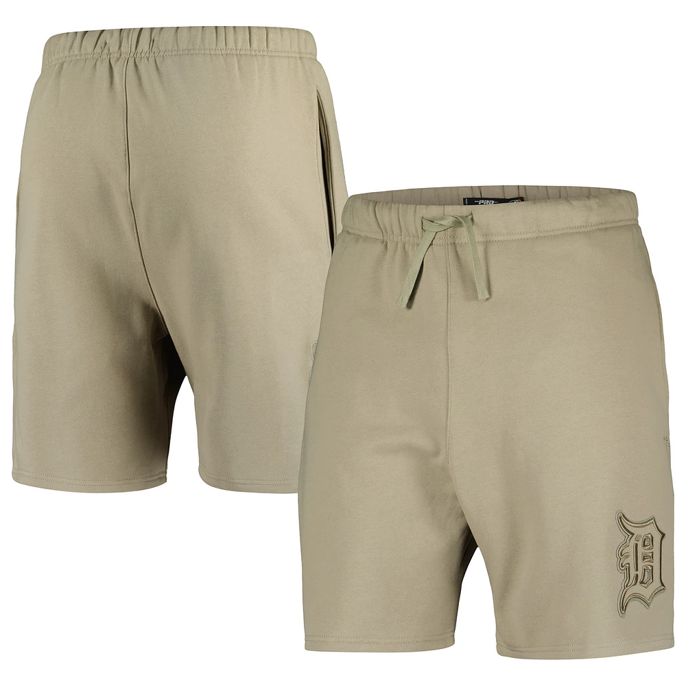 Short en polaire neutre Pro Standard kaki Detroit Tigers pour hommes