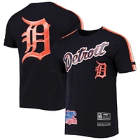 T-shirt à bandes Pro Standard pour homme des Detroit Tigers bleu marine/orange