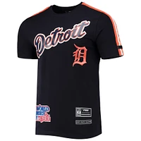 T-shirt à bandes Pro Standard pour homme des Detroit Tigers bleu marine/orange