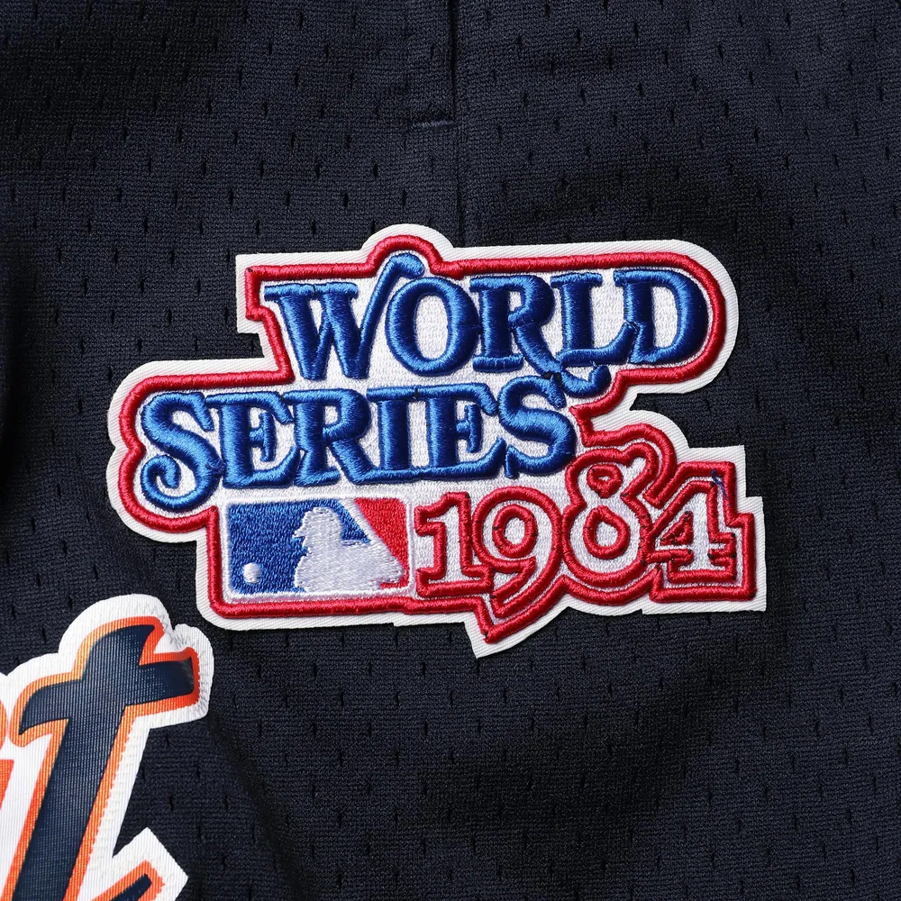 Men's Pro Standard Navy Detroit Tigers 1984 World Series Mesh Shorts