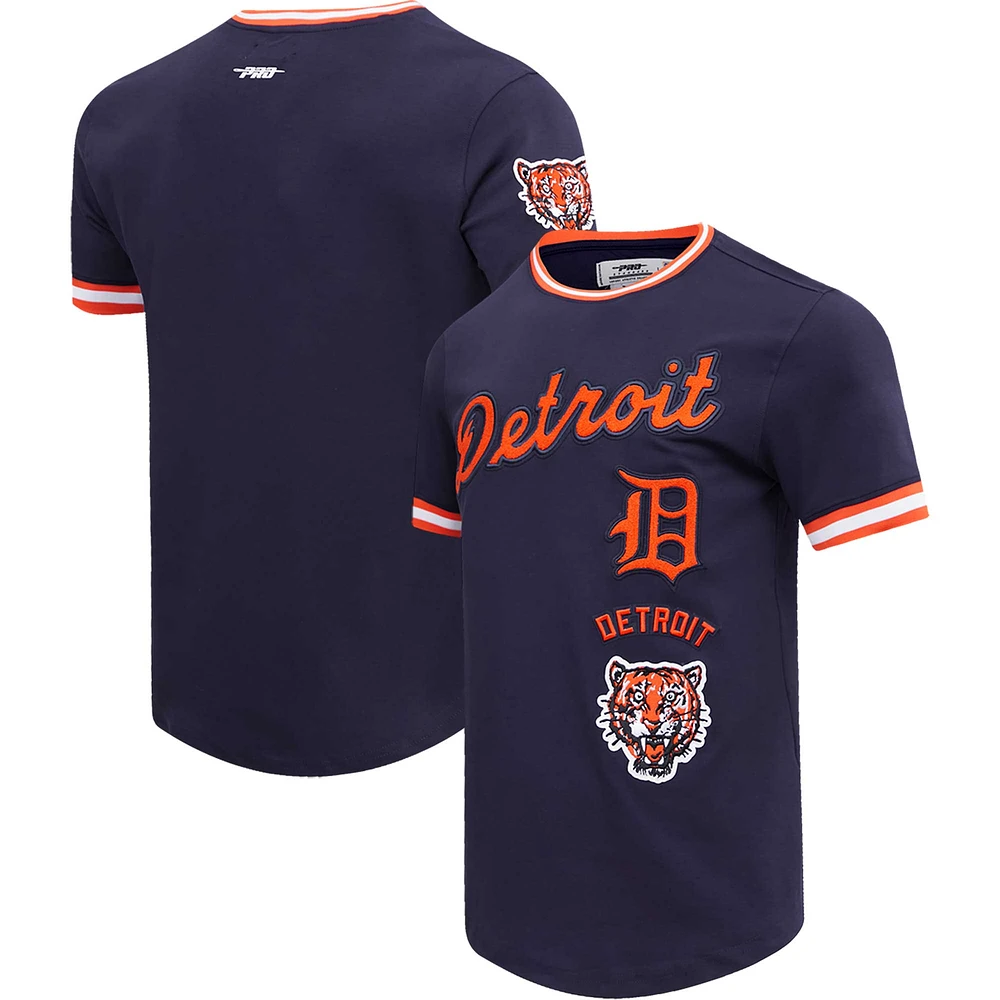 Men's Pro Standard Navy Detroit Tigers Cooperstown Collection Retro Classic T-Shirt