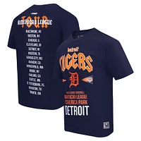 Men's Pro Standard Navy Detroit Tigers Oversized City Tour T-Shirt