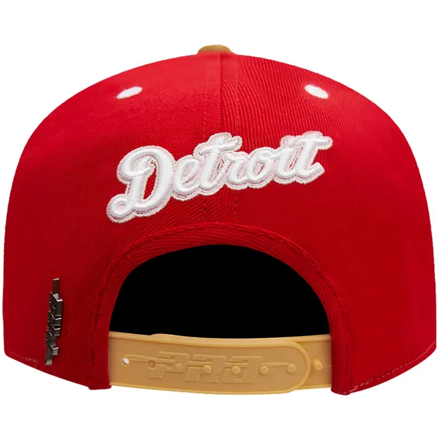 Pro Standard Men's Pro Standard White/Red Detroit Tigers Strawberry Ice  Cream Drip Snapback Hat