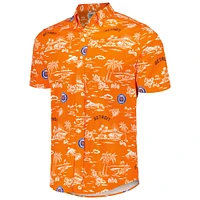 Men's Reyn Spooner Orange Detroit Tigers Kekai Button-Down Shirt