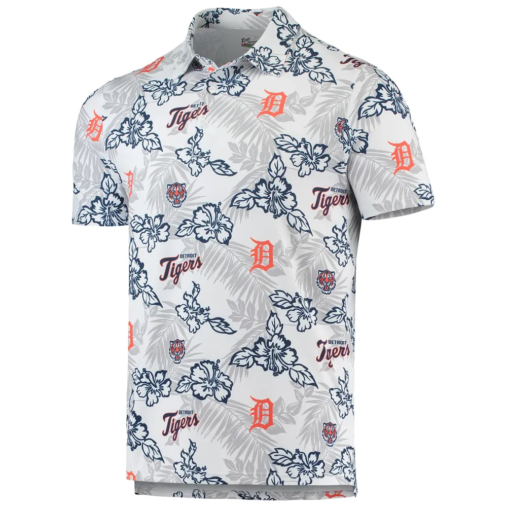 Polo performance Reyn Spooner des Detroit Tigers pour homme, blanc