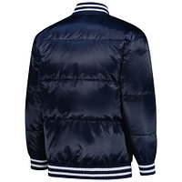 Men's Starter Navy Detroit Tigers Full-Snap Satin Jacket