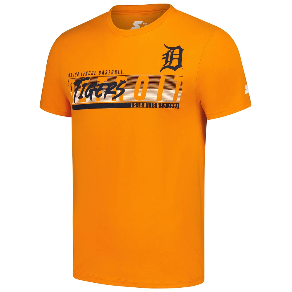 T-shirt orange de départ pour homme l'équipe Prime Time des Detroit Tigers