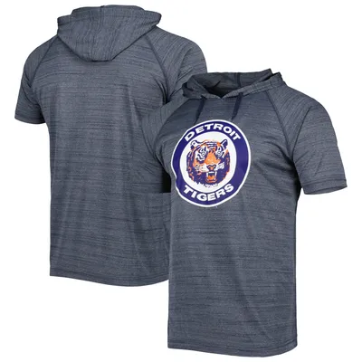 Men's Boston Red Sox Stitches Navy Space-Dye Raglan Hoodie T-Shirt
