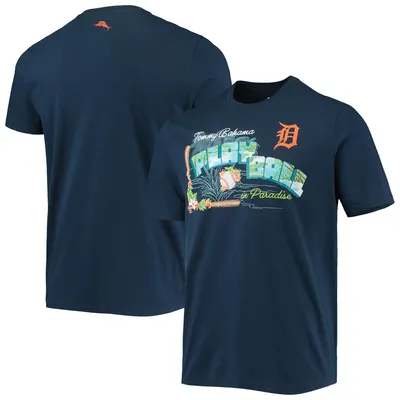 Detroit Tigers Womens Blue New Basic Short Sleeve T-Shirt