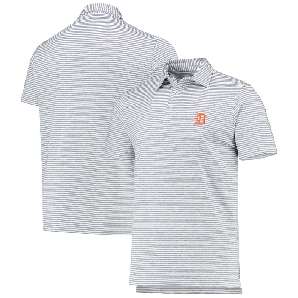 Lids Cleveland Browns Vineyard Vines Winstead Striped Polo - Gray/White