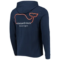 Men's Vineyard Vines Navy Detroit Tigers Long Sleeve Hoodie T-Shirt