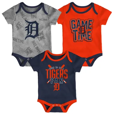 Houston Astros Newborn & Infant Little Champ Three-Pack Bodysuit, Bib &  Booties Set - Navy/Orange