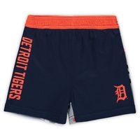 Newborn & Infant Orange/Navy Detroit Tigers Pinch Hitter T-Shirt Shorts Set