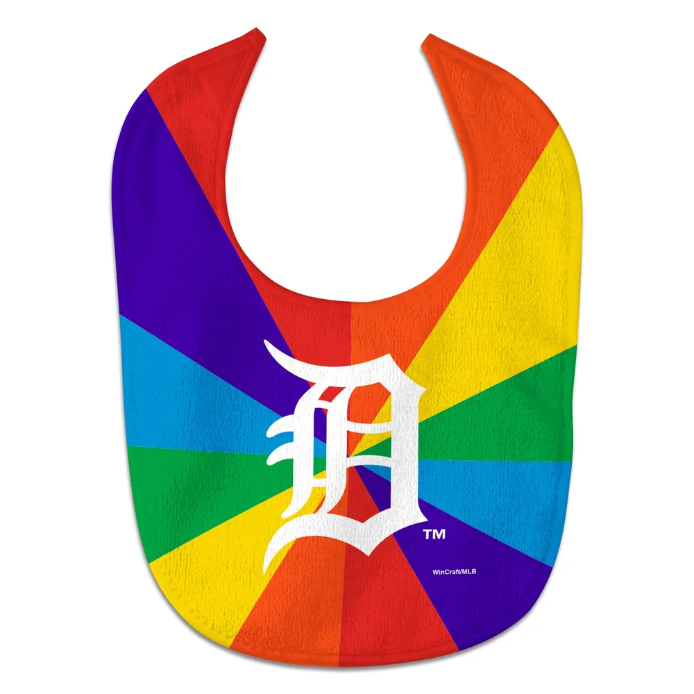 Newborn & Infant WinCraft Detroit Tigers Rainbow Baby Bib