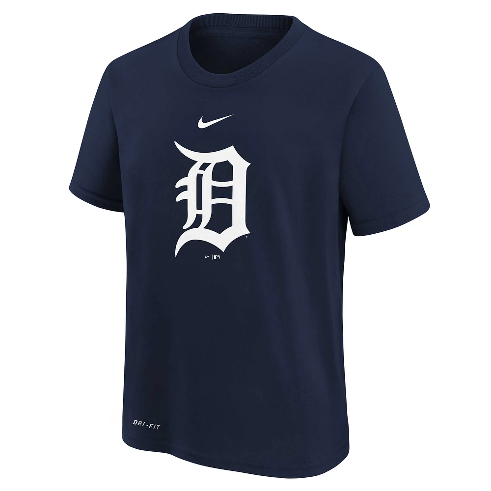 Préscolaire Nike Detroit Tigers Large Logo Performance Bleu marine - T-shirt