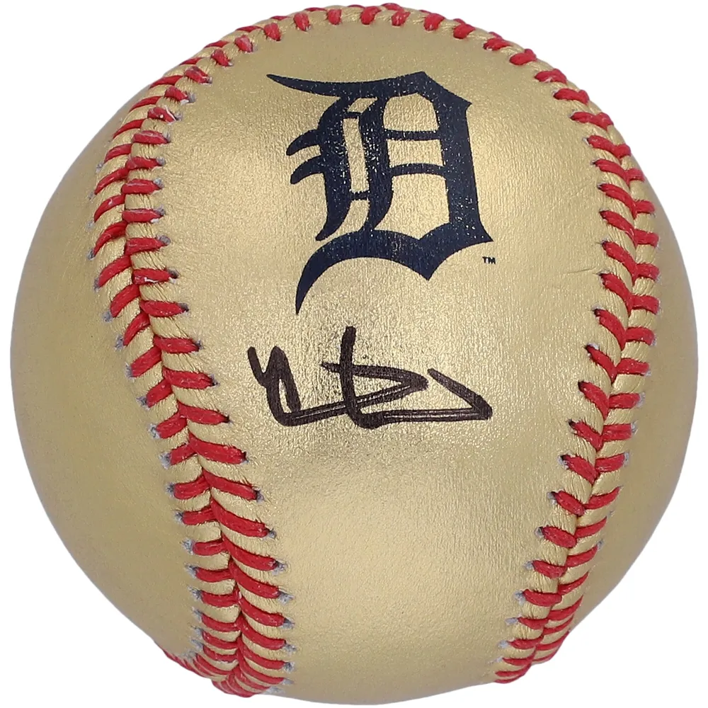 Lids Riley Greene Detroit Tigers Fanatics Authentic Autographed Gold  Leather Baseball