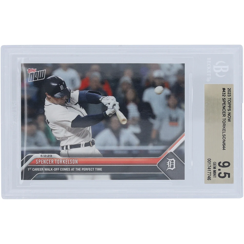 Spencer Torkelson Detroit Tigers 2023 Topps Now 1st Career Walk-Off Homerun #432 BGS Authenticated 9.5 Card
