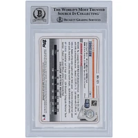 Spencer Torkelson Detroit Tigers Autographed 2020 Bowman Draft 1st Edition #BD-121 Beckett Fanatics Witnessed Authenticated 10 Rookie Card with "MLB Debut 4/8/2022" Inscription