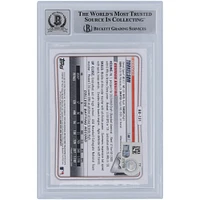 Spencer Torkelson Detroit Tigers Autographed 2020 Bowman Draft #BD-121 Beckett Fanatics Witnessed Authenticated 10 Rookie Card with "MLB Debut 4/8/2022" Inscription