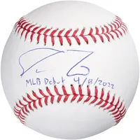 Spencer Torkelson Detroit Tigers dédicacé le baseball avec inscription "MLB Debut 4-8-22"