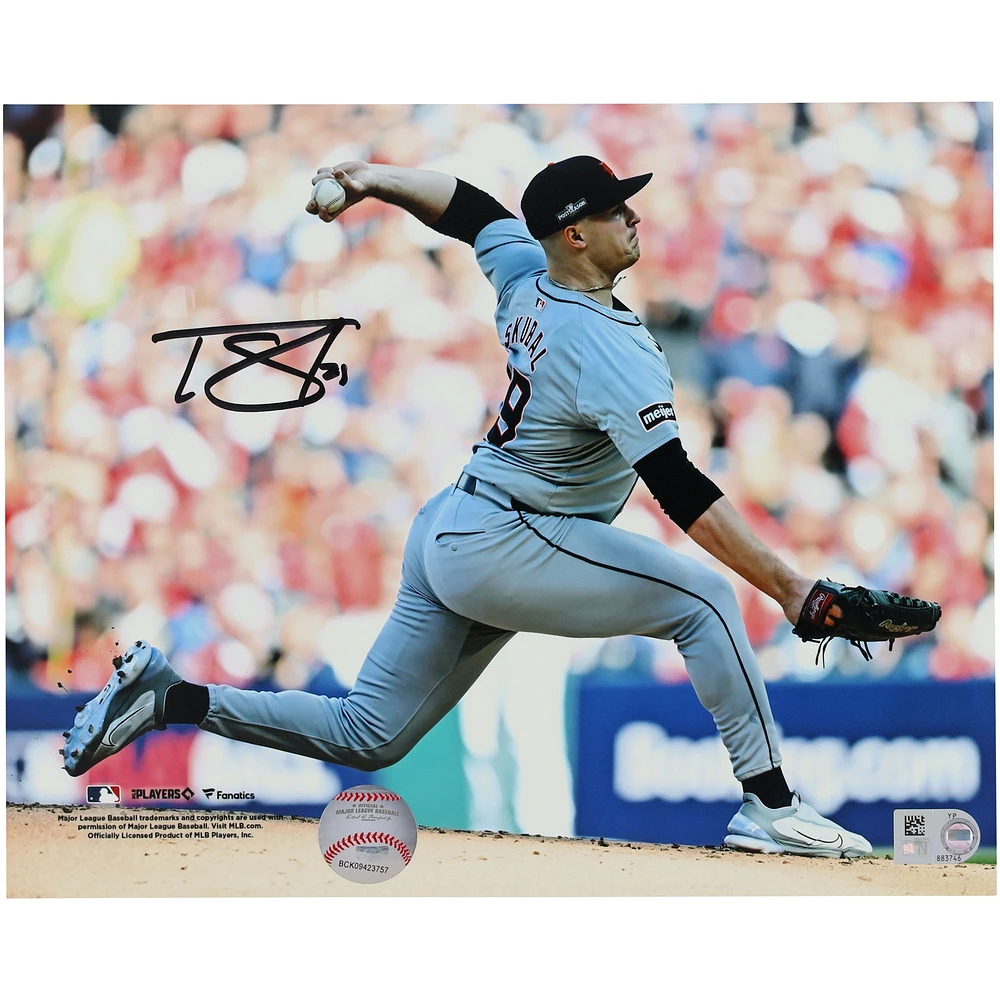 Tarik Skubal Detroit Tigers Autographed 8" x 10" Pitching Photograph