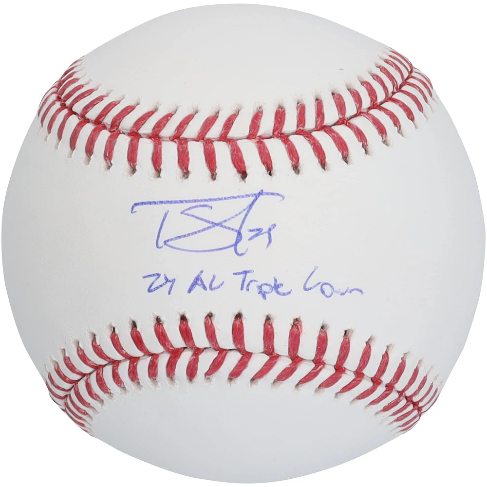 Tarik Skubal Detroit Tigers Autographed Baseball with "24 AL Triple Crown" Inscription