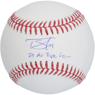 Tarik Skubal Detroit Tigers Autographed Baseball with "24 AL Triple Crown" Inscription