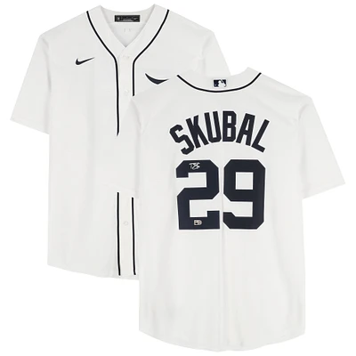 Tarik Skubal Detroit Tigers Autographed White Nike Replica Jersey 