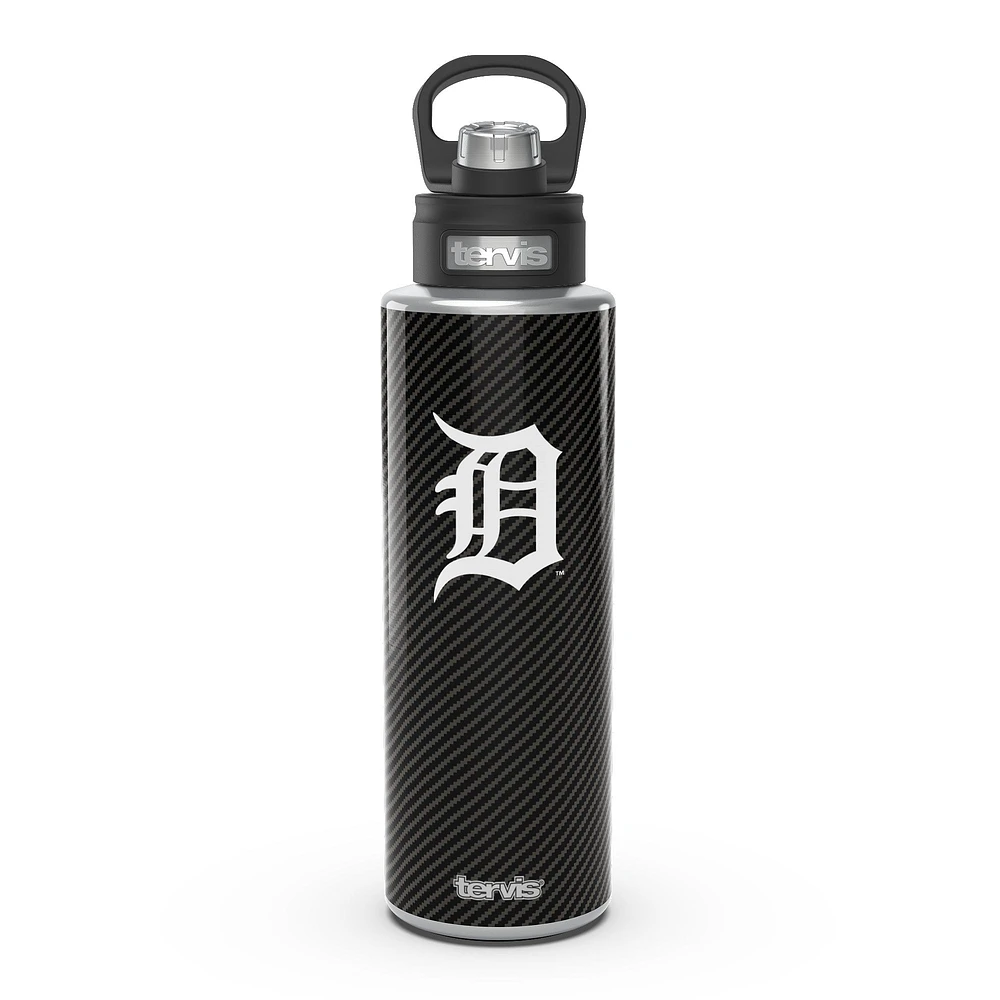 Tervis Tigres de Détroit 40oz. Bouteille d'eau à large goulot en fibre de carbone