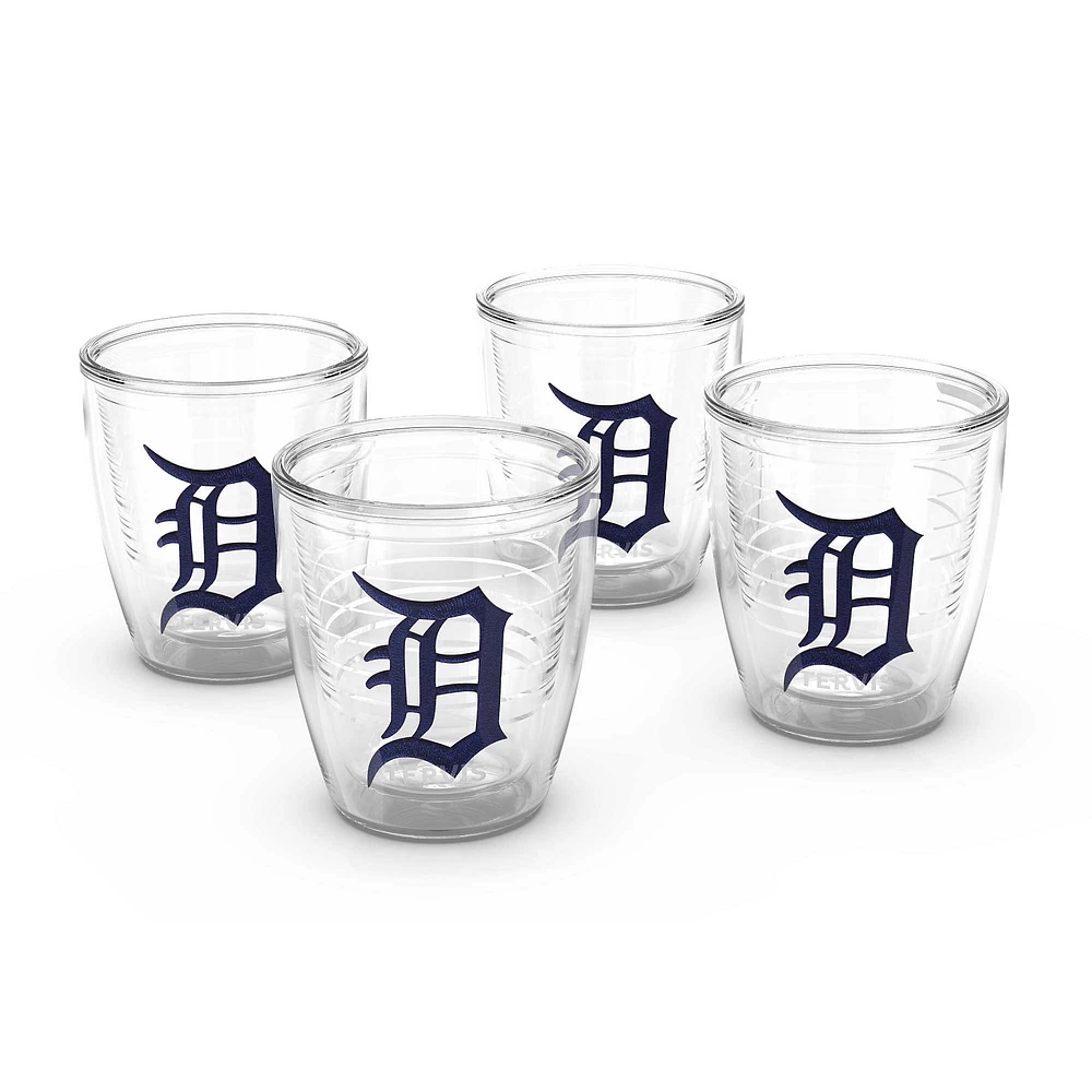 Tervis Detroit Tigers paquet de quatre 12oz. Ensemble de gobelets emblème