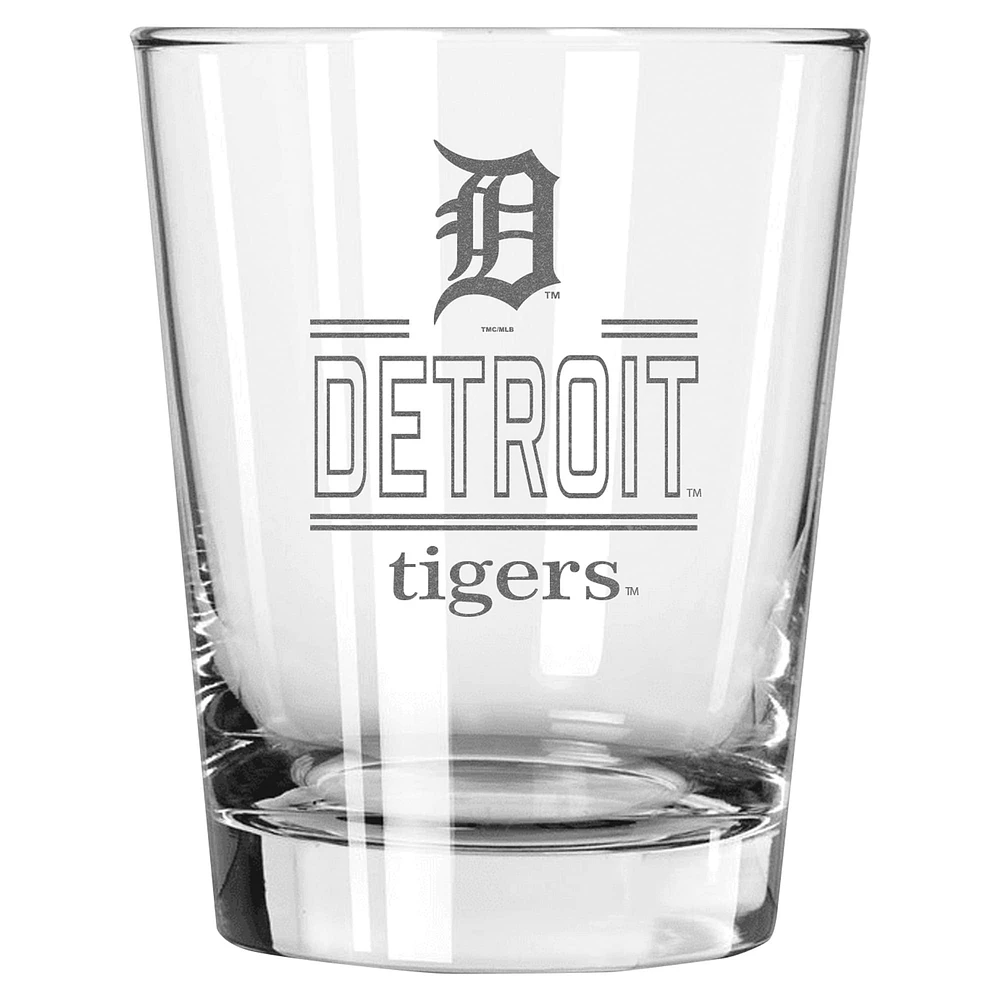 The Memory Company Detroit Tigers 15oz. Double Old Fashioned Glass