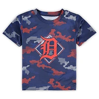 Ensemble t-shirt et short Fanatics pour tout-petits Detroit Tigers Field Ball bleu marine