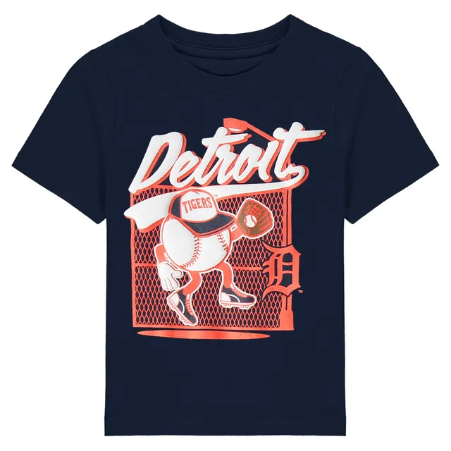 Detroit Tigers Youth Letterman T-Shirt - Navy