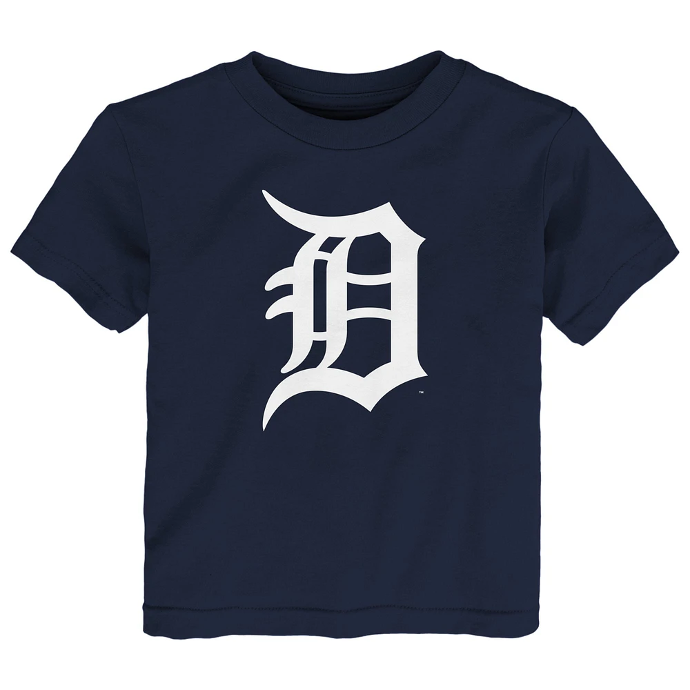 T-shirt bleu marine avec logo principal des Detroit Tigers pour tout-petit