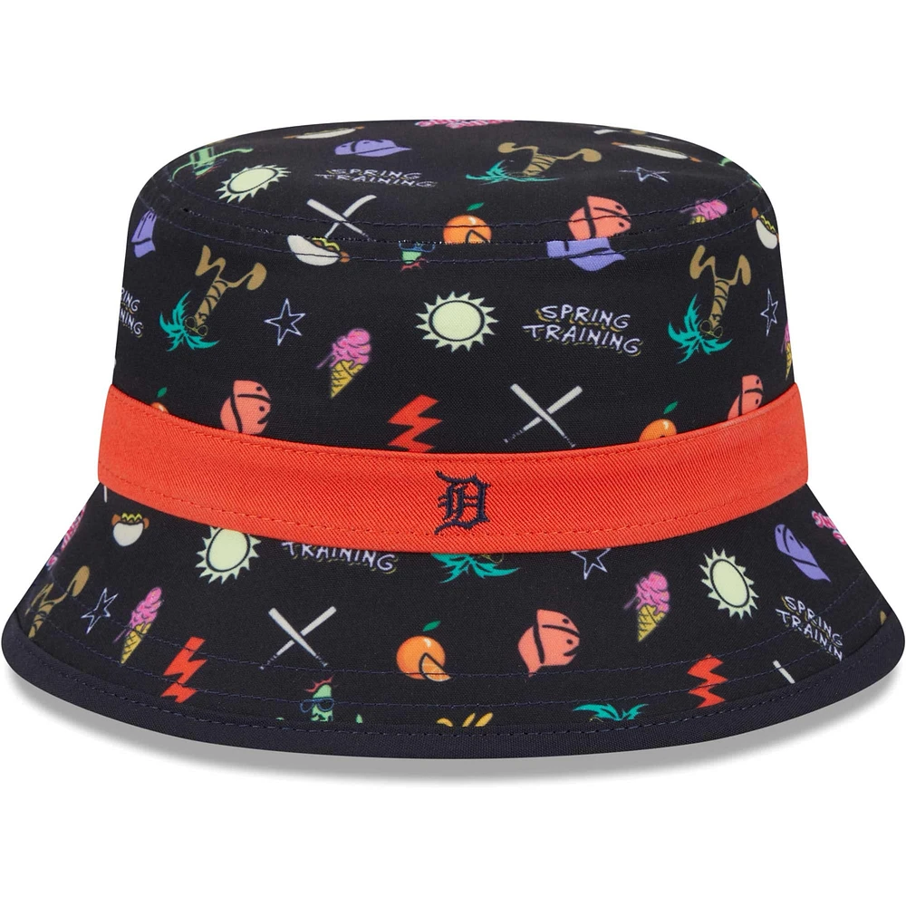 Toddler New Era Navy Detroit Tigers Spring Training Icon Bucket Hat