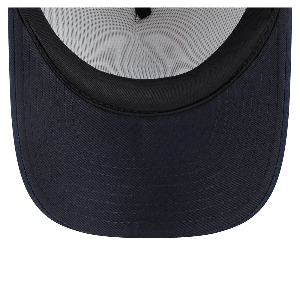 Toddler New Era  White/Navy Detroit Tigers Painted A-Frame 9FORTY Trucker Adjustable Hat