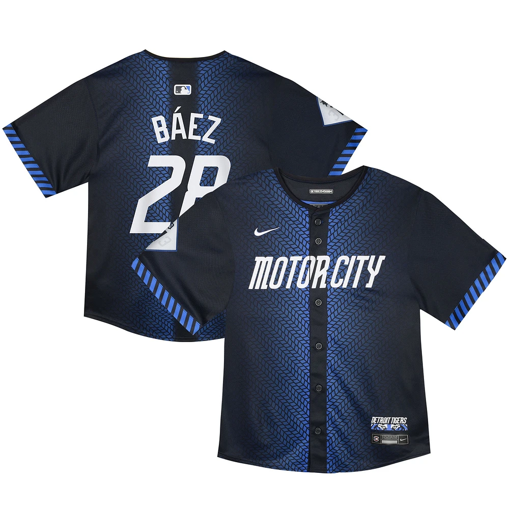 Toddler Nike Javier Baez Navy Detroit Tigers 2024 City Connect Limited Jersey